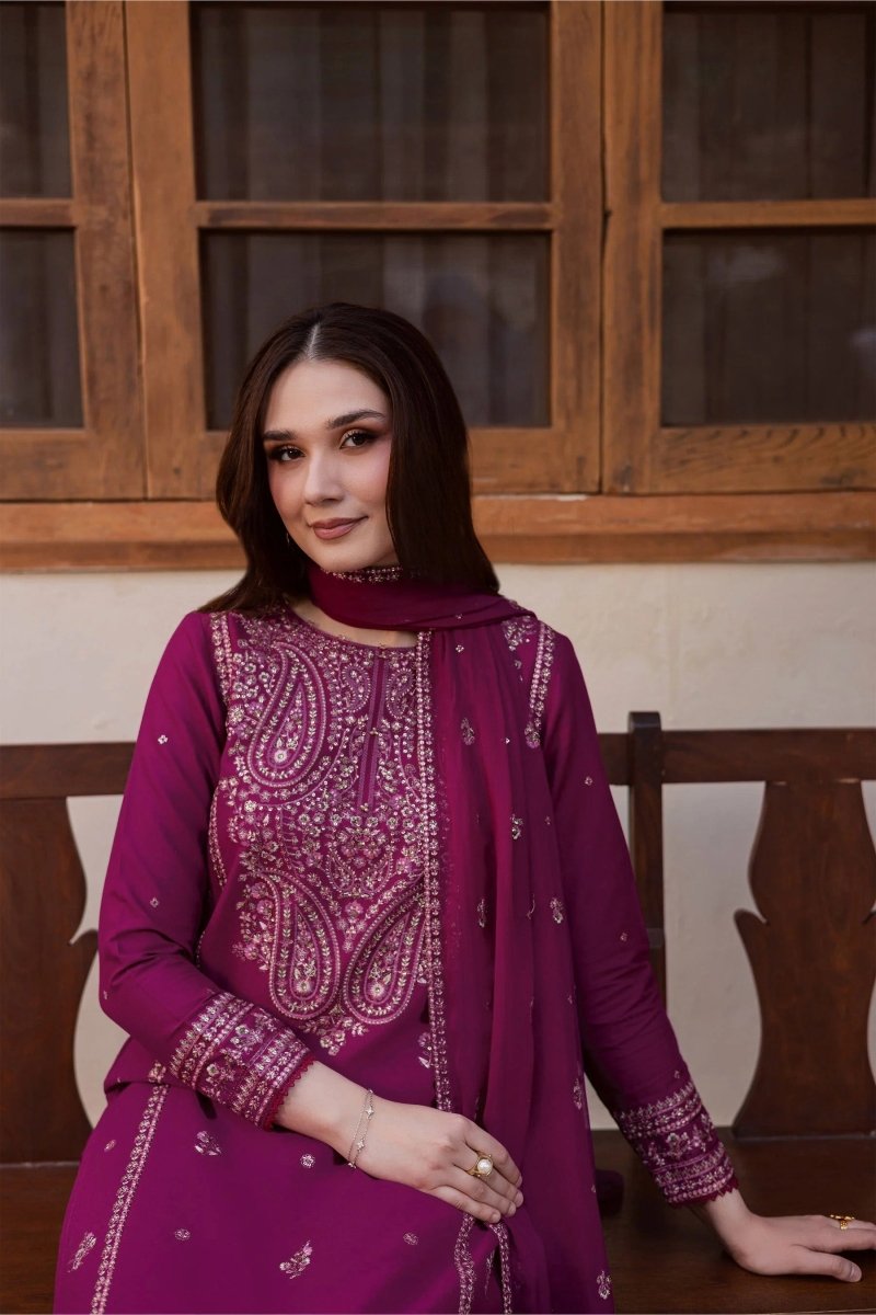 Laaj Embroidered - 3pc - Image 4