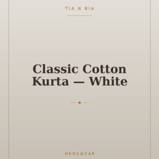 Classic Cotton Kurta — White