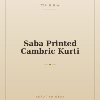 Saba Printed Cambric Kurti