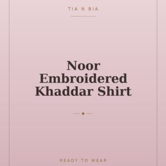 Noor Embroidered Khaddar Shirt