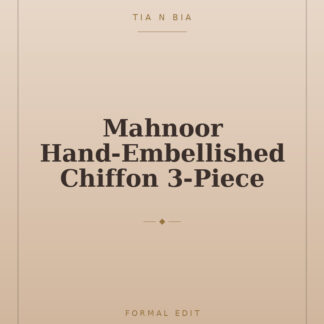 Mahnoor Hand-Embellished Chiffon 3-Piece